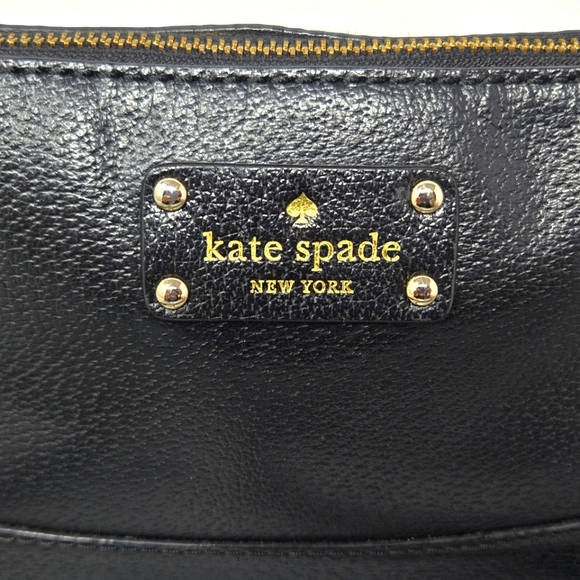 Kate Spade Bay Street Hanna Black Leather Crossbody Purse - Picture 3 of 14